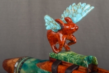 Boxelder Burl Native American Flute, Minor, Low C-4, #M38D